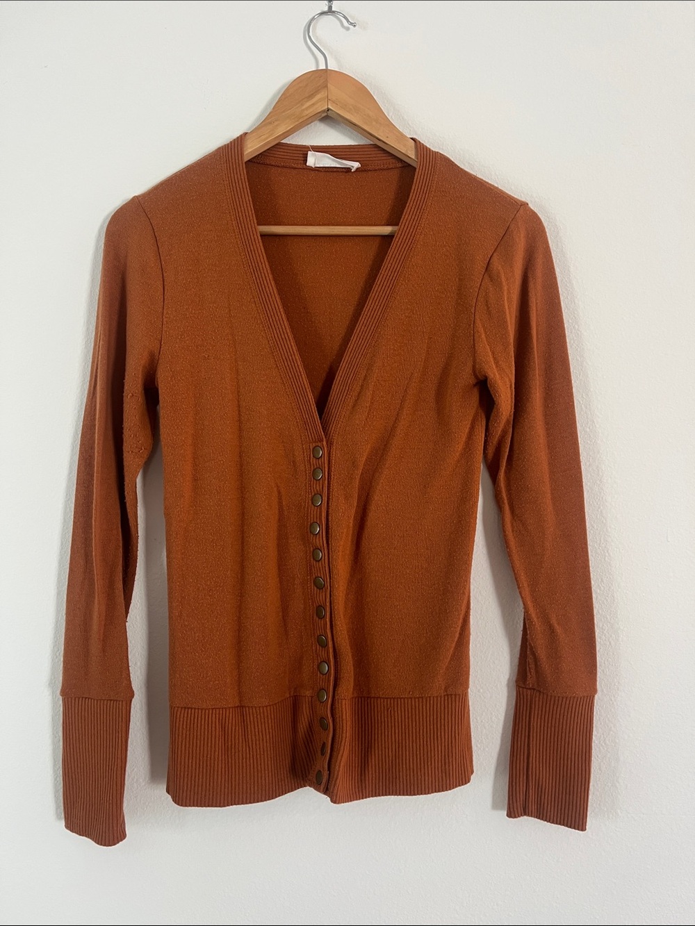 ZENANA Yellow Snap Front Cardigan Sweater